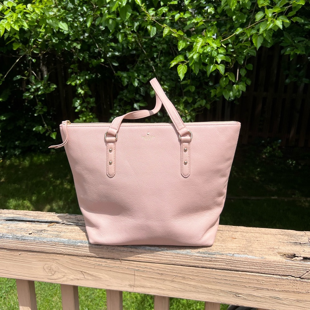 Kate Spade Sadie Pale Pink Leather Tote